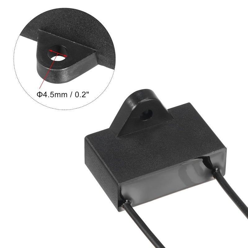 uxcell مكثف مروحة السقف CBB61 1.5uF 250V AC 2 أسلاك مكثف فيلم بولي بروبيلين معدني 37x24x13 مم لمروحة كهربائية مضخة محرك مولد 2 قطع - Image 5
